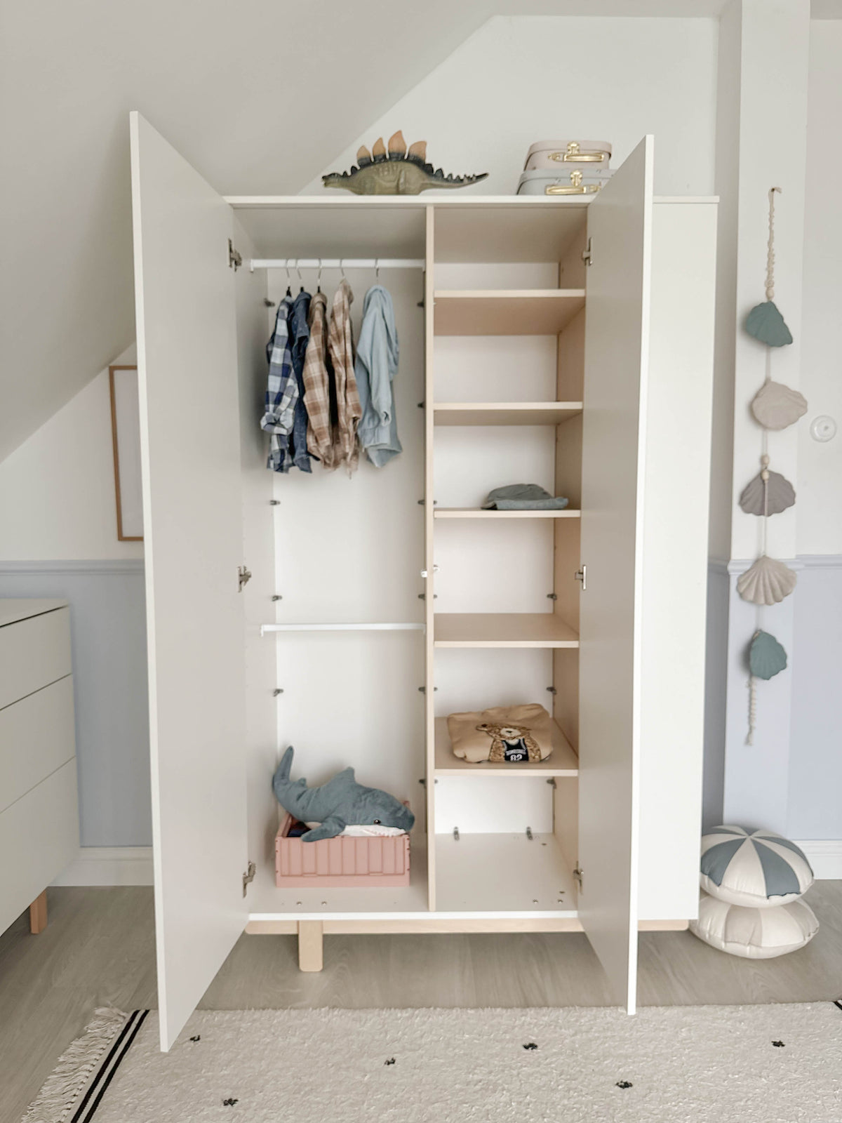 Wood Luck Design, Wardrobe, Basic White