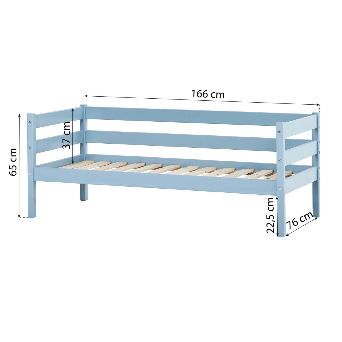 Hoppekids, ECO Comfort, Juniorsäng 70x160 cm, Dream Blue