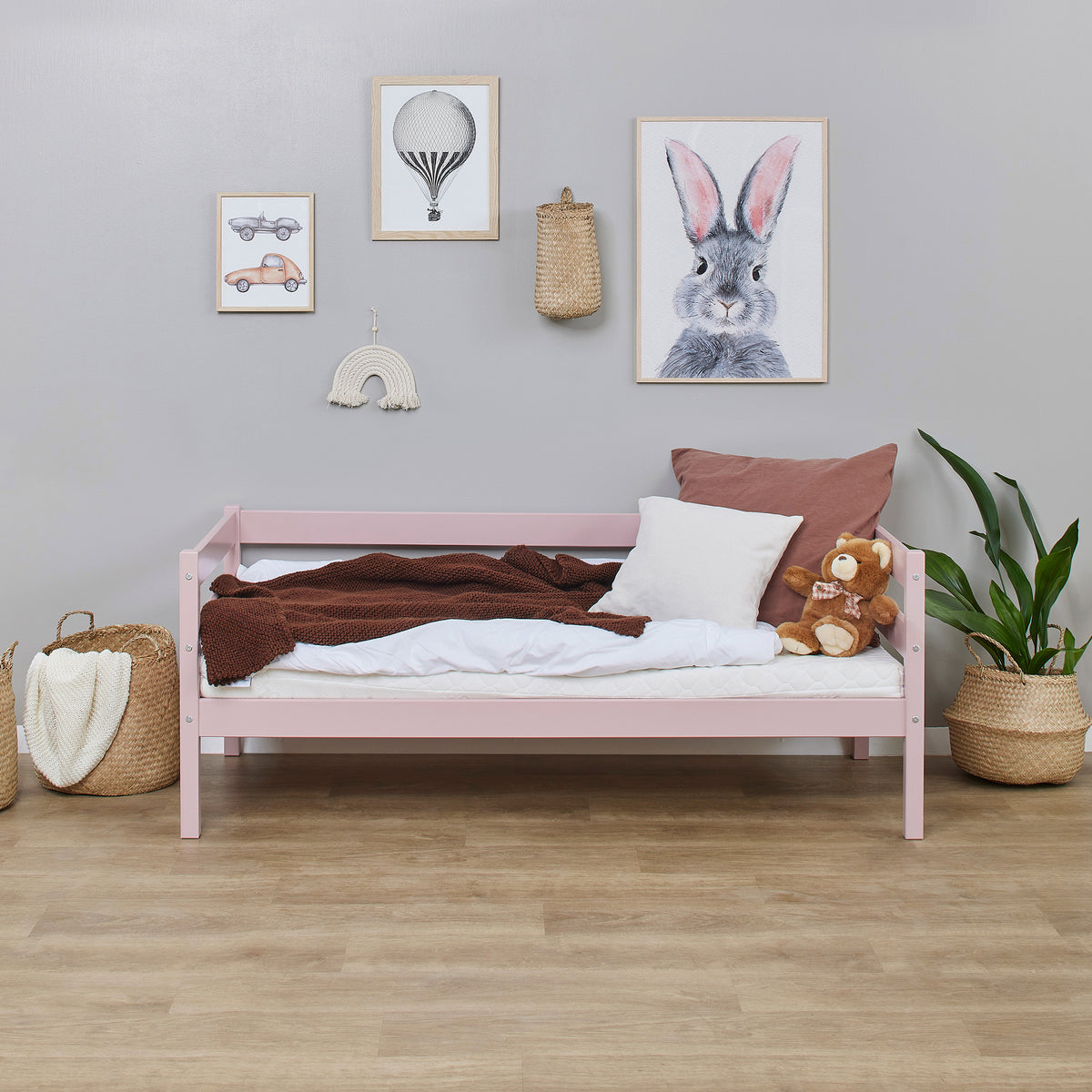 Hoppekids, ECO Comfort, Juniorisänky 70x160 cm, Pale Rose