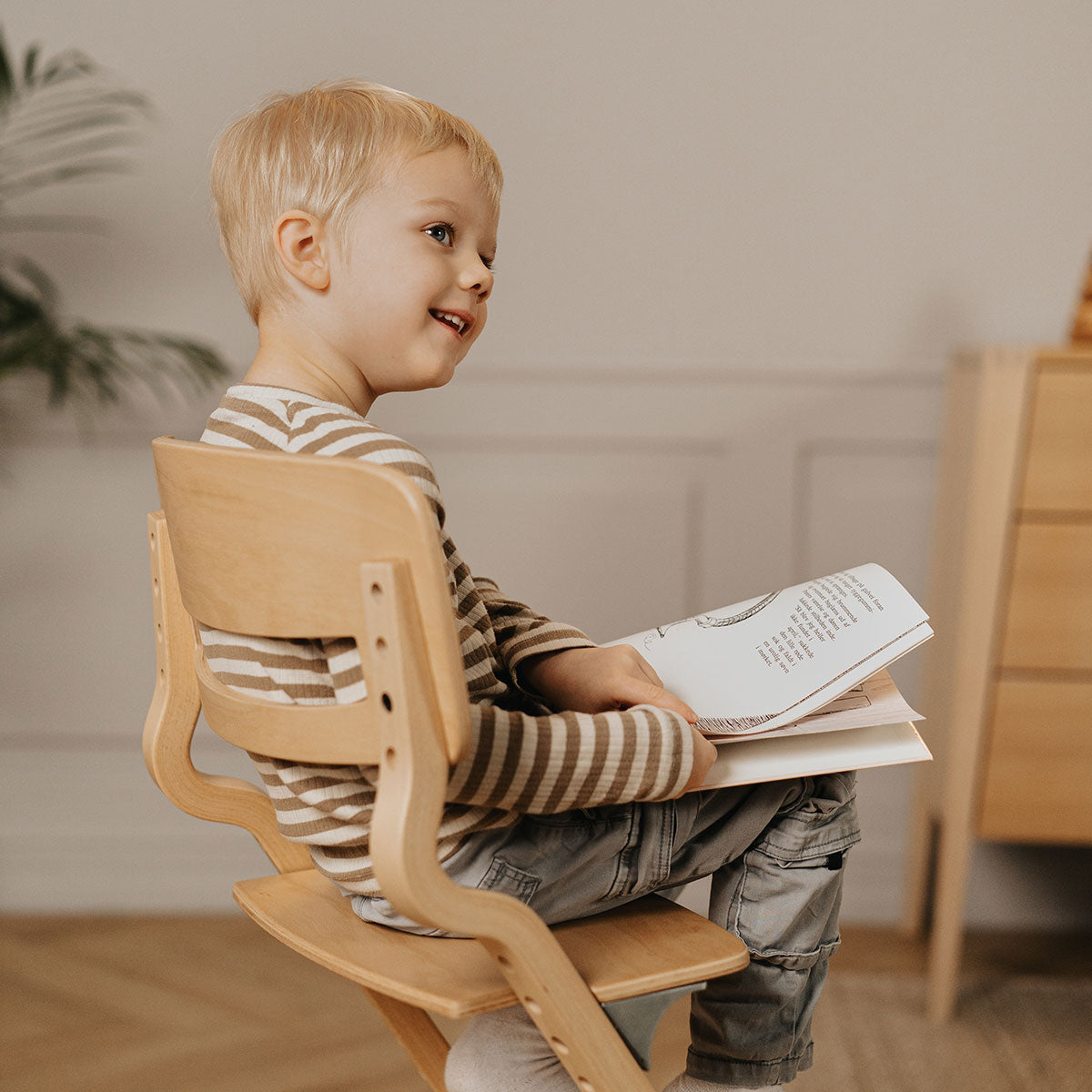 Leander Louie™, Highchair, Beech Natural