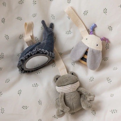 Zebra, Activation toy 3 pcs, Dusty Green
