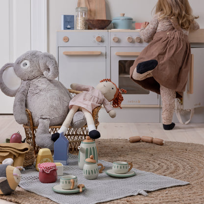 Zebra, Tea Set, Sage Green