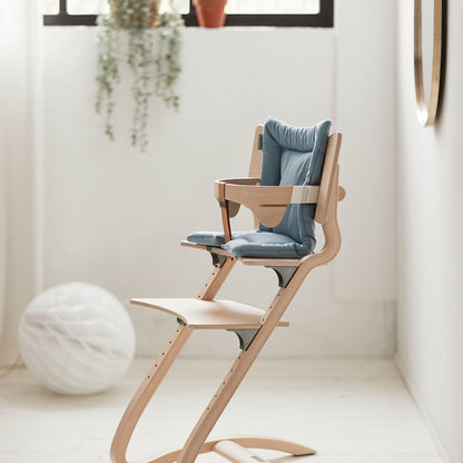 Leander Louie, Seat Cushion for High Chair, Dusty Blue
