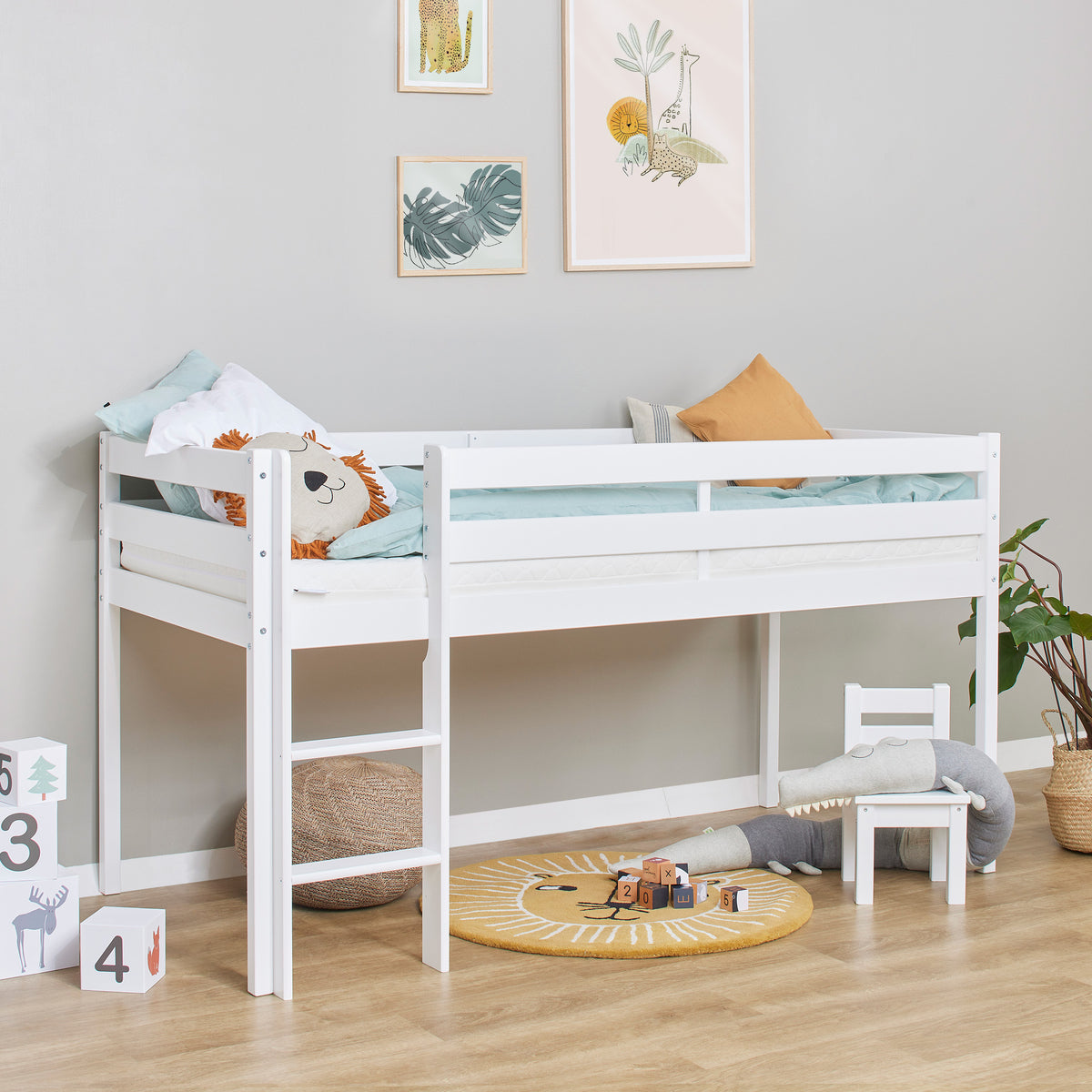 Hoppekids ECO Comfort, Parvisänky 90x200 cm, White
