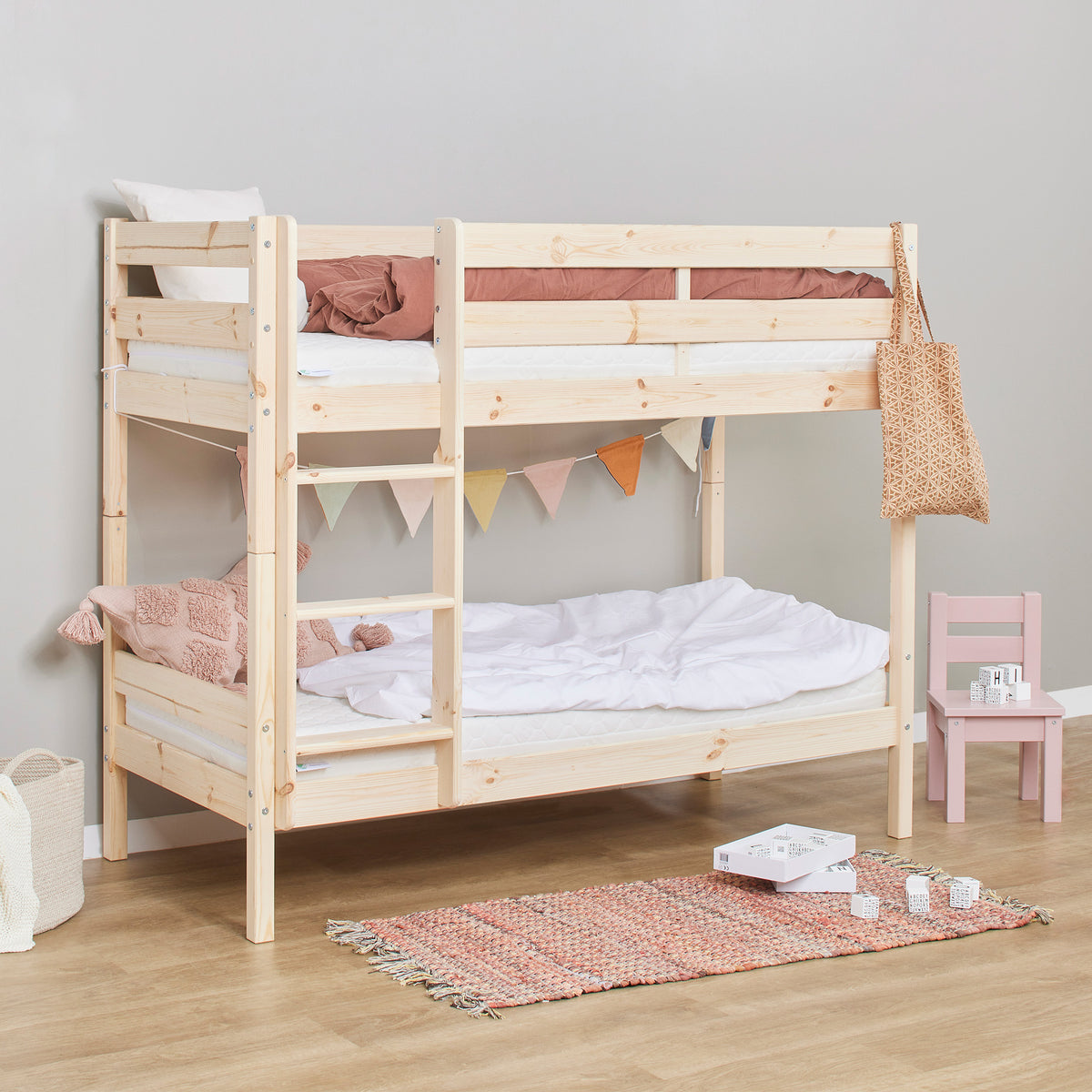 Hoppekids ECO Comfort, Kerrossänky 70x160 cm, Wood