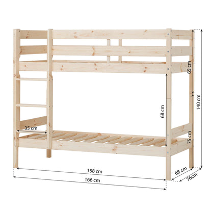 Hoppekids ECO Comfort, Kerrossänky 70x160 cm, Wood
