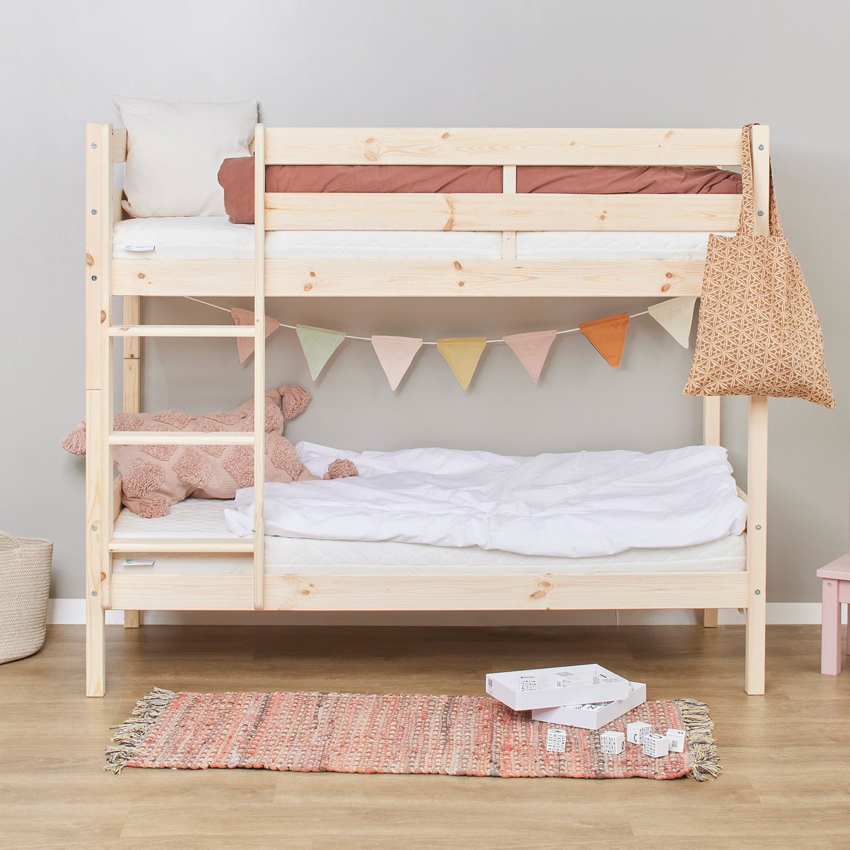 Hoppekids ECO Comfort, Kerrossänky 70x160 cm, Wood
