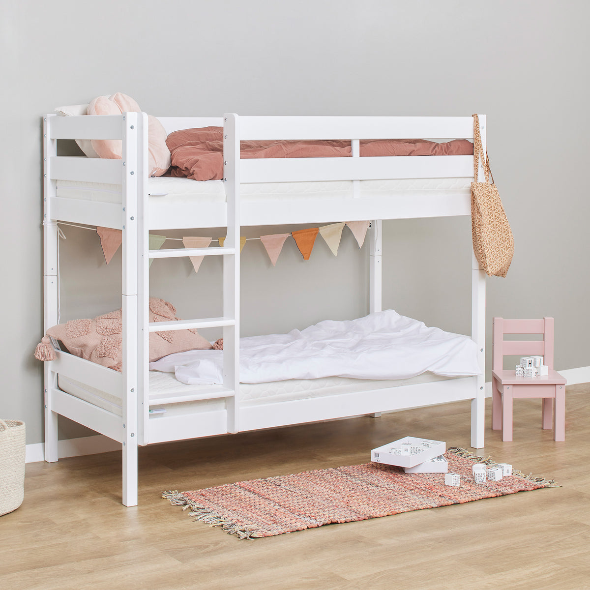 Hoppekids ECO Comfort, Bunk bed 70x160 cm, White