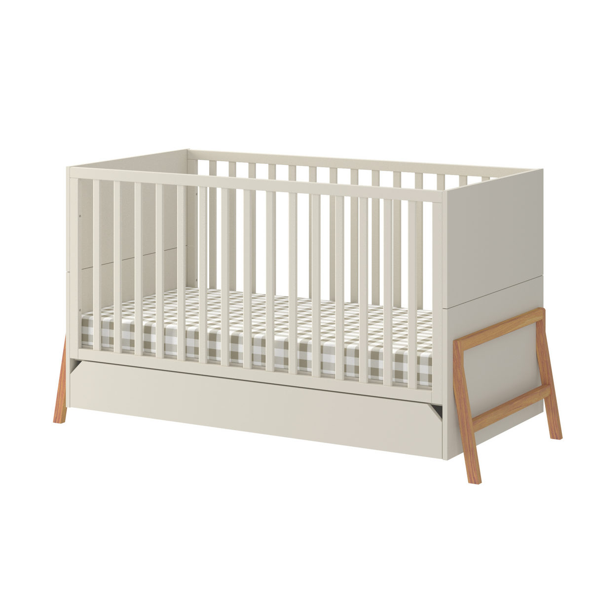 Bellamy, Lotta, Cot 2 IN 1, 70x140 cm, Latte
