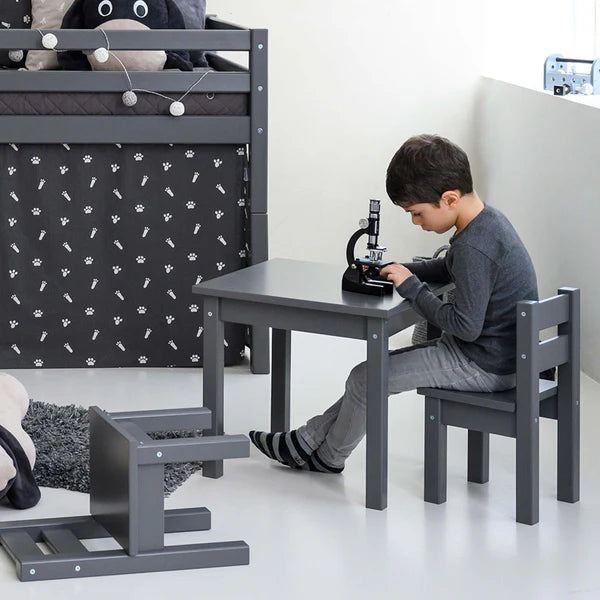 Hoppekids Mads, Table&amp;Chair Set, Smoked Pearl