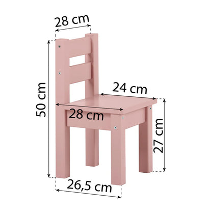 Hoppekids Mads, Children's Chair, Pale Rose