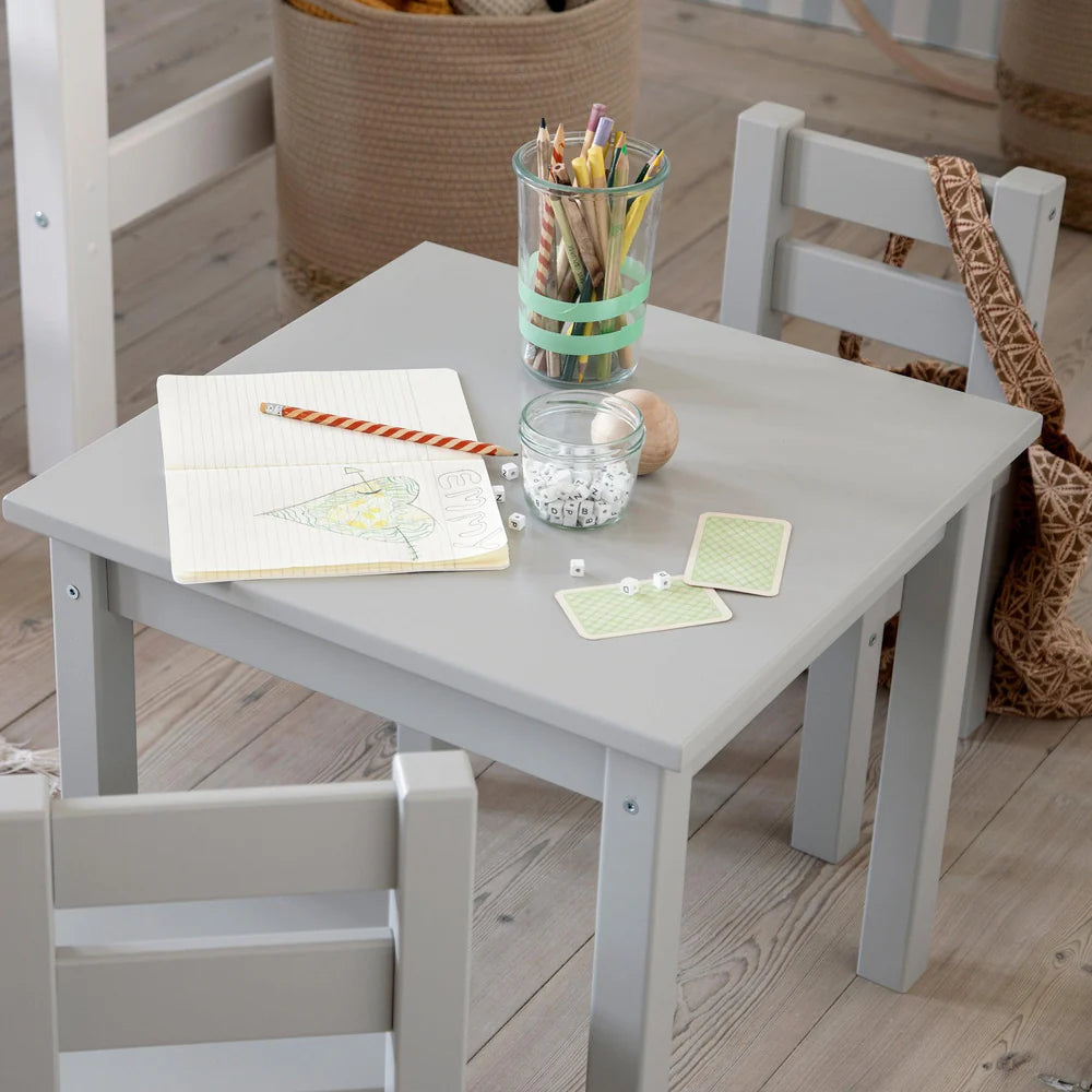 Hoppekids, Mads, Children's Table, Dove Grey