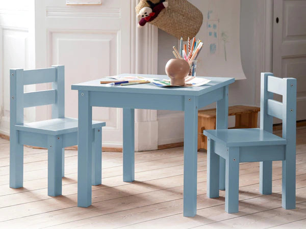 Hoppekids Mads, Bord &amp; Stolar Set, Dream Blue