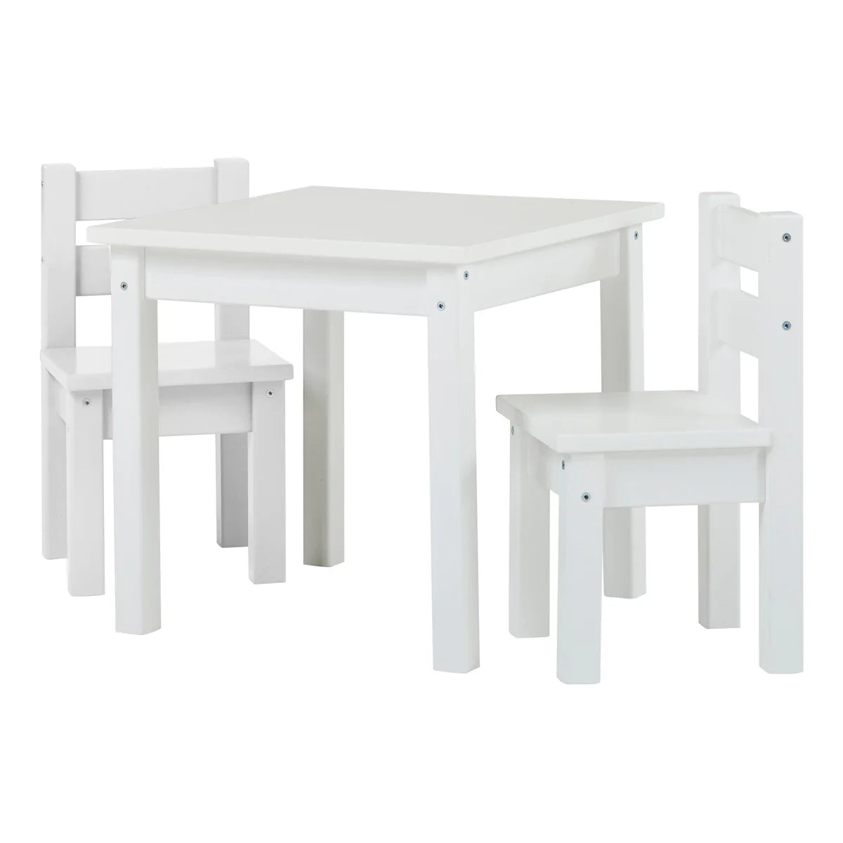 Hoppekids Mads, Table &amp; Chairs Set, White