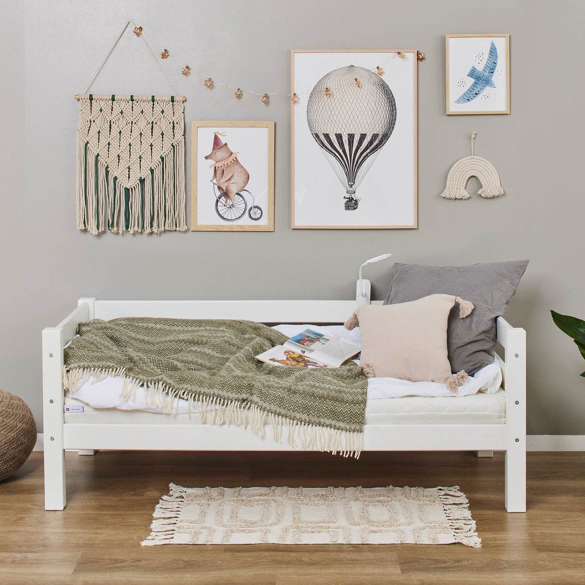 Hoppekids, ECO Luxury, Juniorisänky, 70x160 cm, White