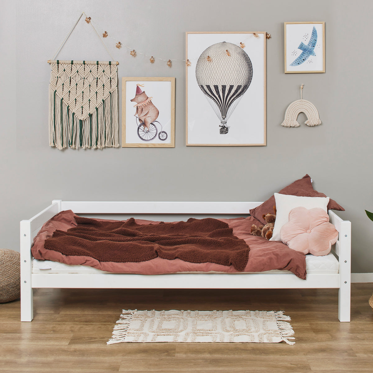 Hoppekids, ECO Luxury, Junior bed, 90x200 cm, White
