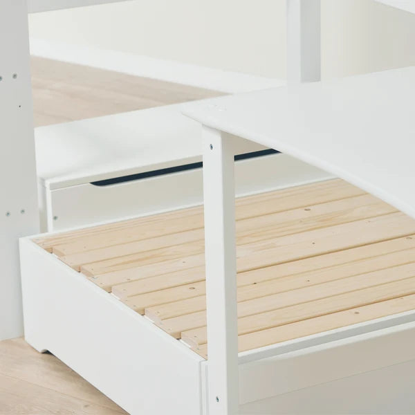 Hoppekids, ECO Luxury, Bunk bed 70x160 cm (convertible), White