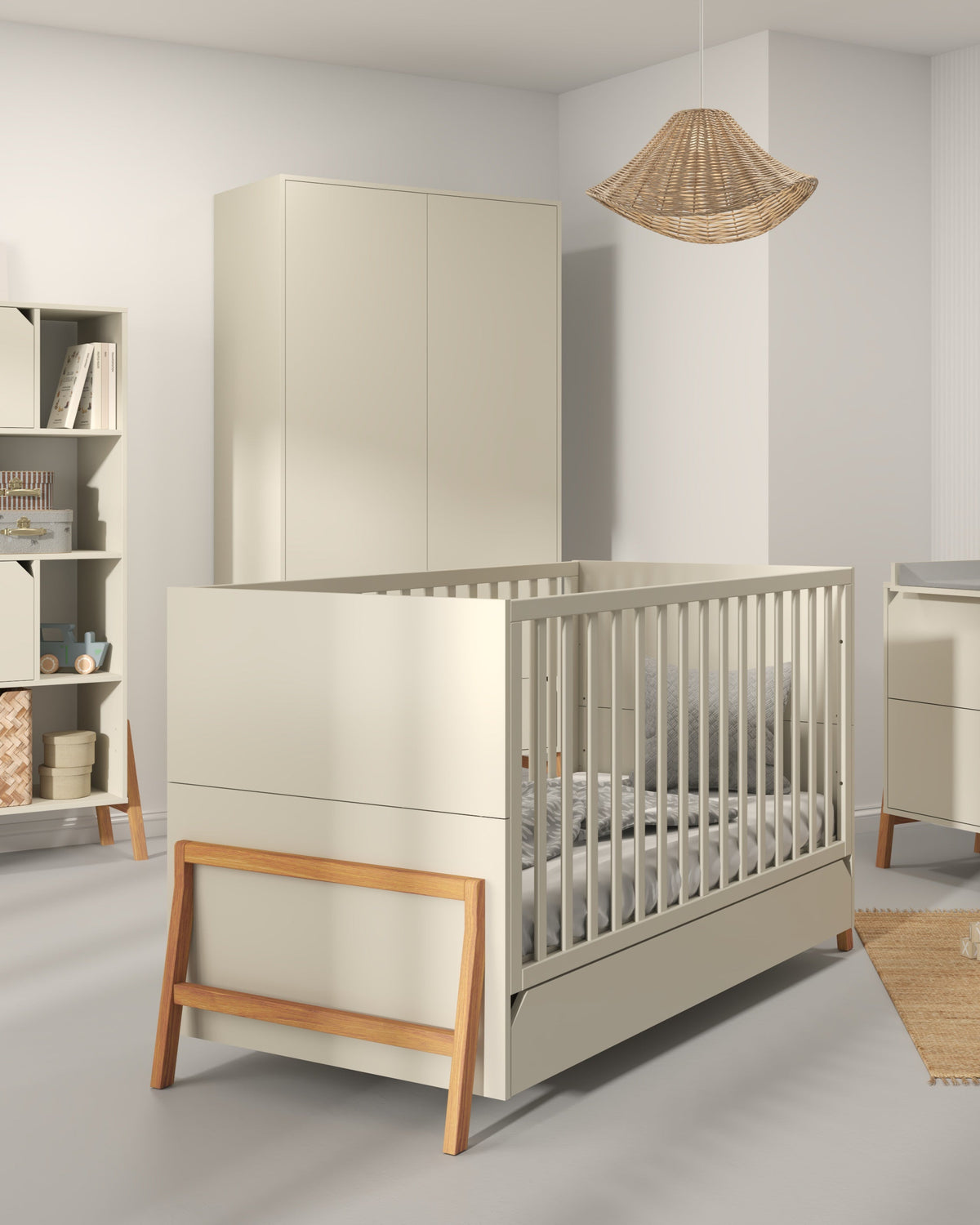 Bellamy, Lotta, Cot 2 IN 1, 70x140 cm, Latte