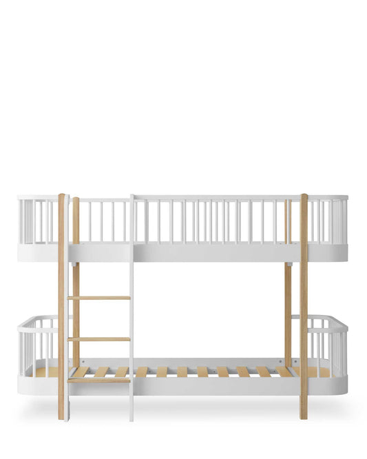 Oliver Furniture, Wood Original, Bunk Bed 90x200, White/Oak