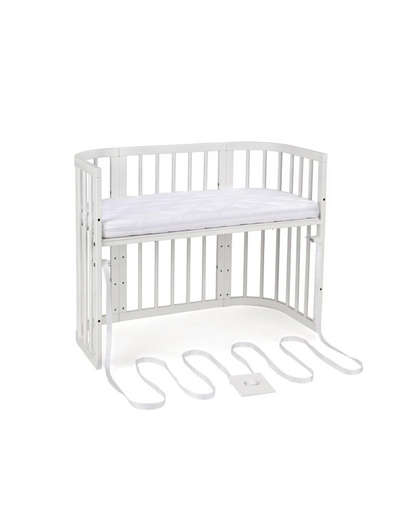 Waldin, Cot 5in1 + Mattress, White