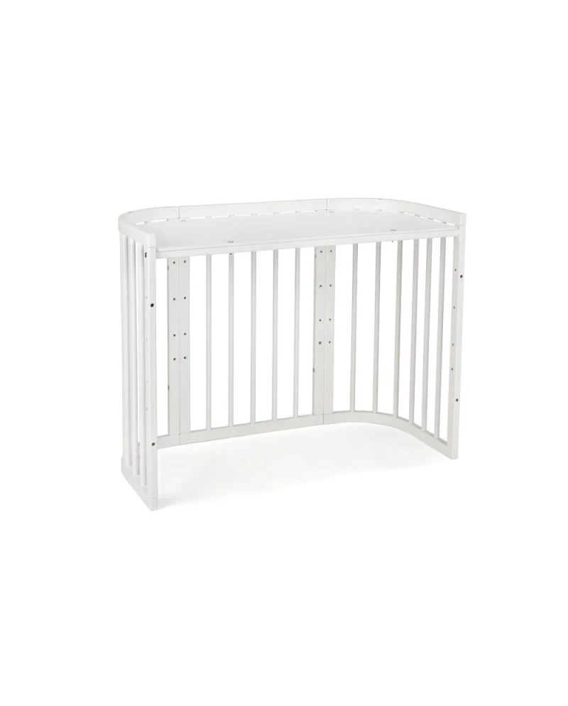Waldin, Cot 5in1 + Mattress, White