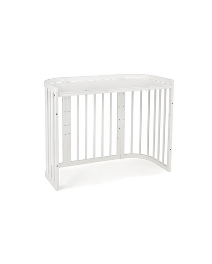 Waldin, Cot 5in1 + Mattress, White