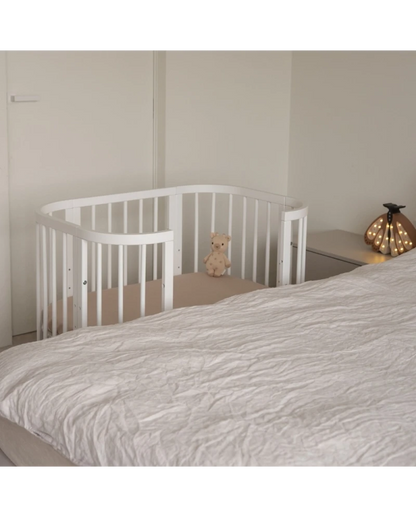 Waldin, Cot 5in1 + Mattress, White