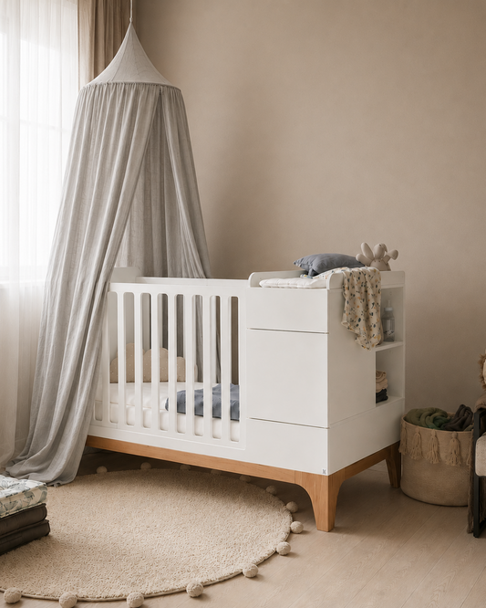 Bellamy, UP! Convertible Cot 5-in-1, White