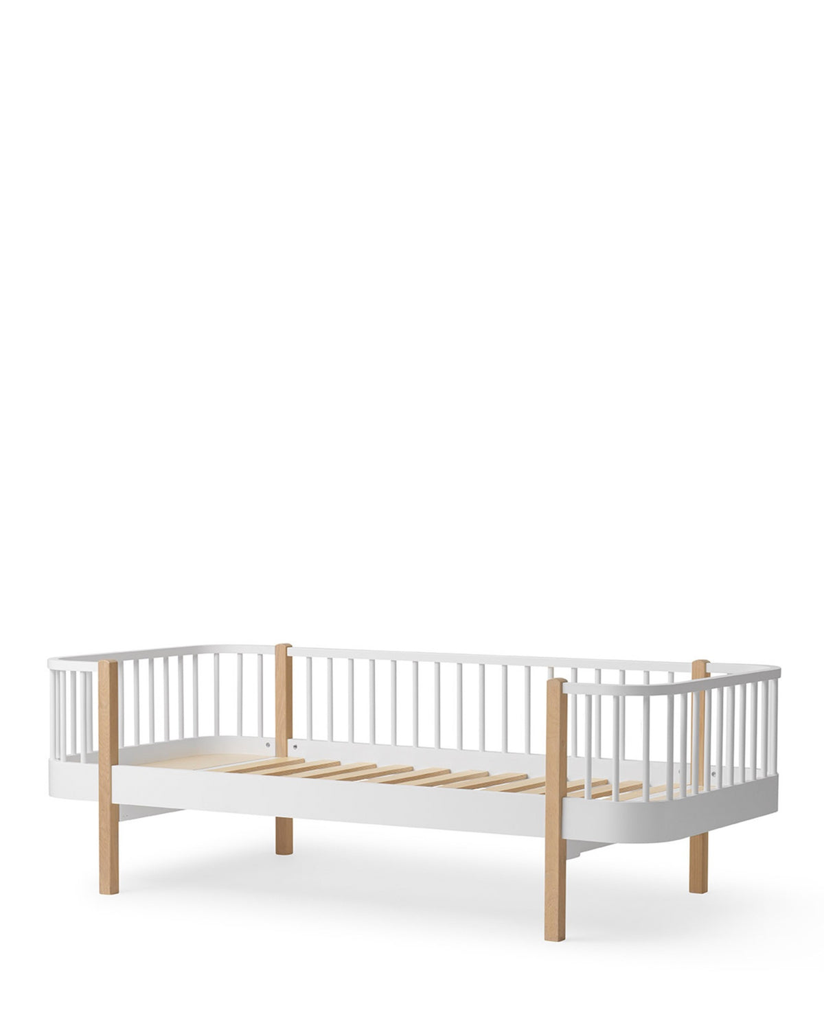 Oliver Furniture, Wood Original, Sofa Bed 90x200, White/Oak
