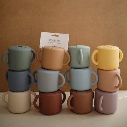 Mushie, Silicone Snack Cup, Woodchuck