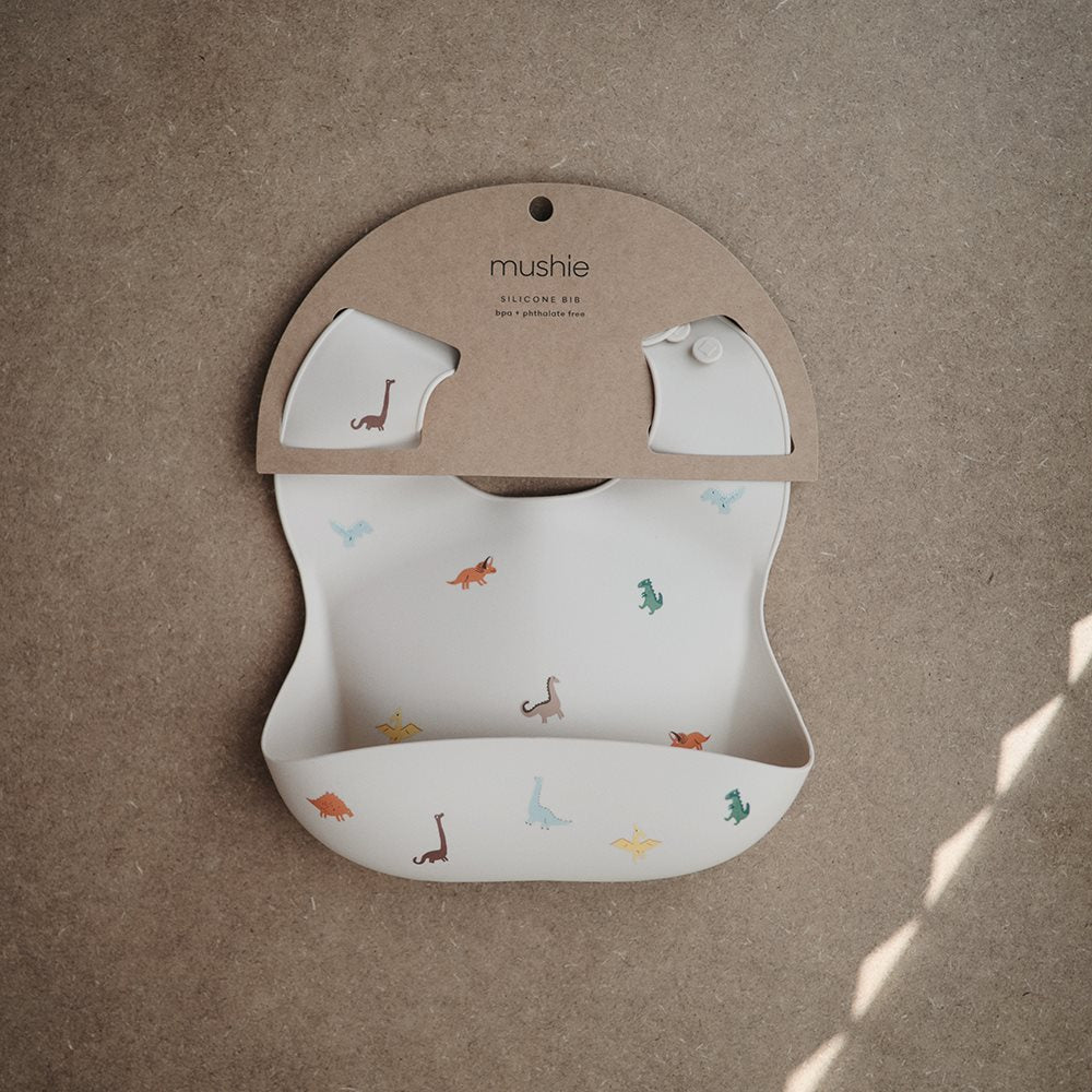 Mushie, Silicone Dinnerware Set, Dino