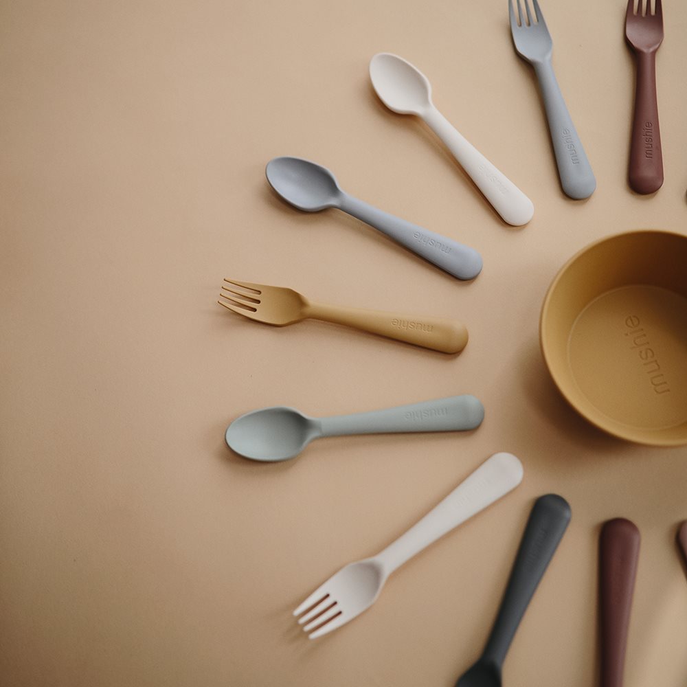 Mushie, Cutlery, Sage