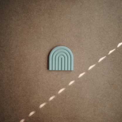 Mushie, Chewing toy Rainbow, Cambridge Blue