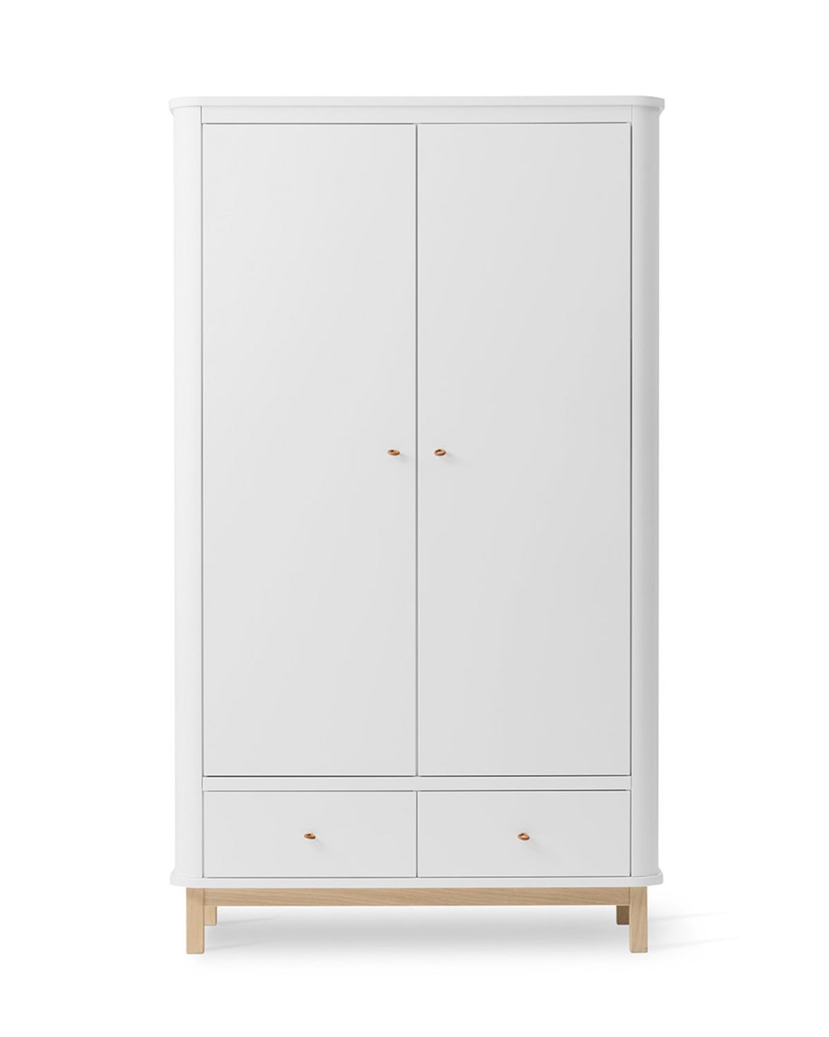 Oliver Furniture, Wood, Vaatekaappi 2 ovea, White/Oak