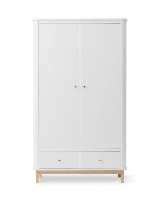 Oliver Furniture, Wood, Wardrobe 2 doors, White/Oak