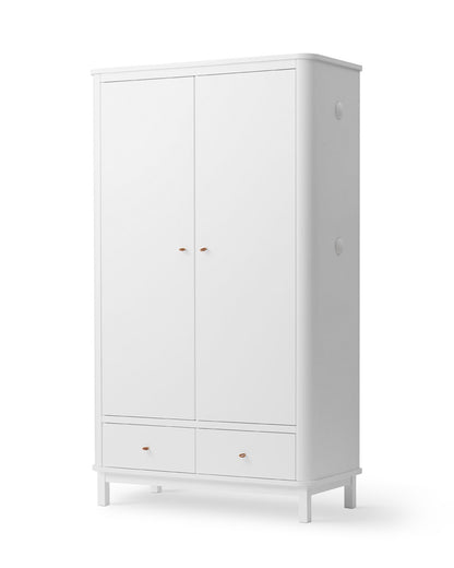 Oliver Furniture, Wood, Wardrobe 2 doors, White