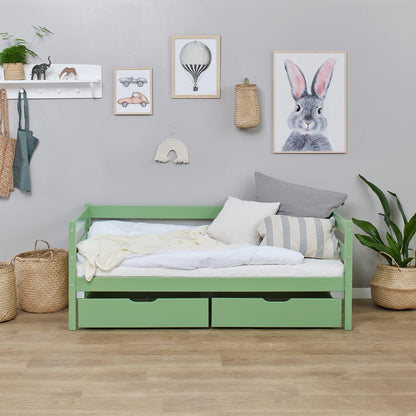 Hoppekids, ECO Comfort, Juniorsäng 70x160 cm, Grön