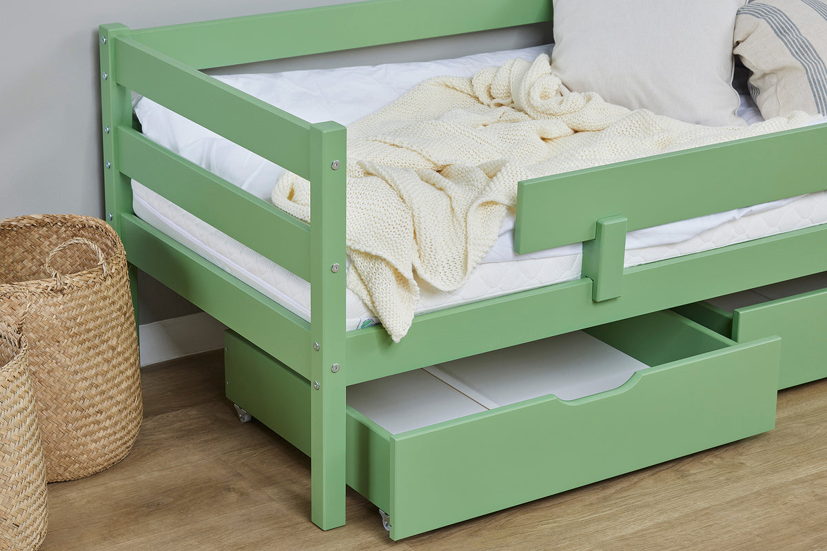 Hoppekids, ECO Comfort, Juniorsäng 70x160 cm, Grön