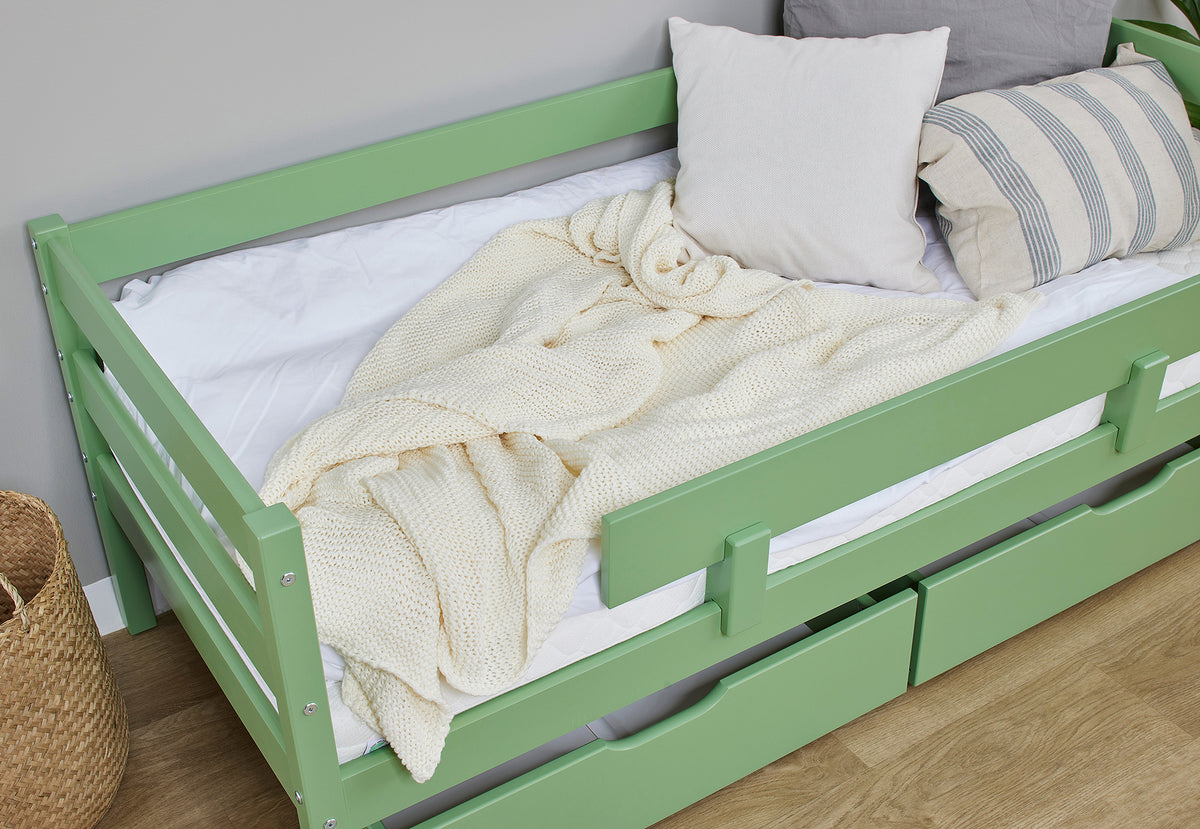 Hoppekids, ECO Comfort, Juniorsäng 70x160 cm, Grön