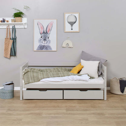Hoppekids, ECO Comfort, Juniorisänky 70x160 cm, Dove Grey