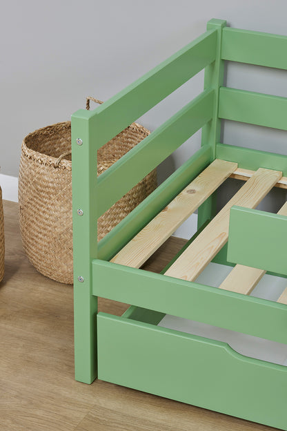 Hoppekids, ECO Comfort, Juniorsäng 70x160 cm, Grön
