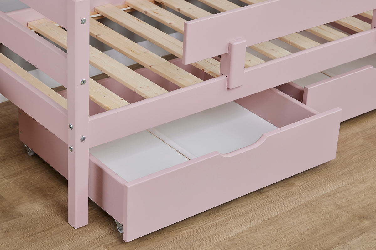 Hoppekids, ECO Comfort, Juniorisänky 70x160 cm, Pale Rose