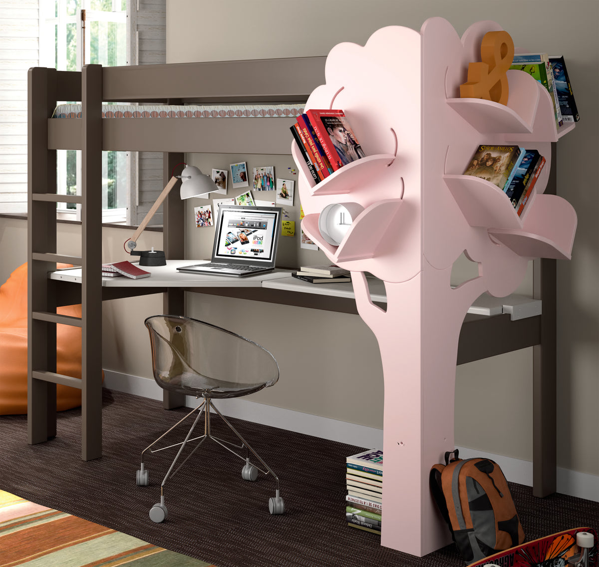 Mathy by Bols, Dominique, Bunk bed 90x200, Convertible, different colors
