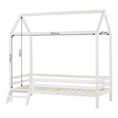 Hoppekids, ECO Dream, Hussäng 90x200 cm (Cabriolet), Vit