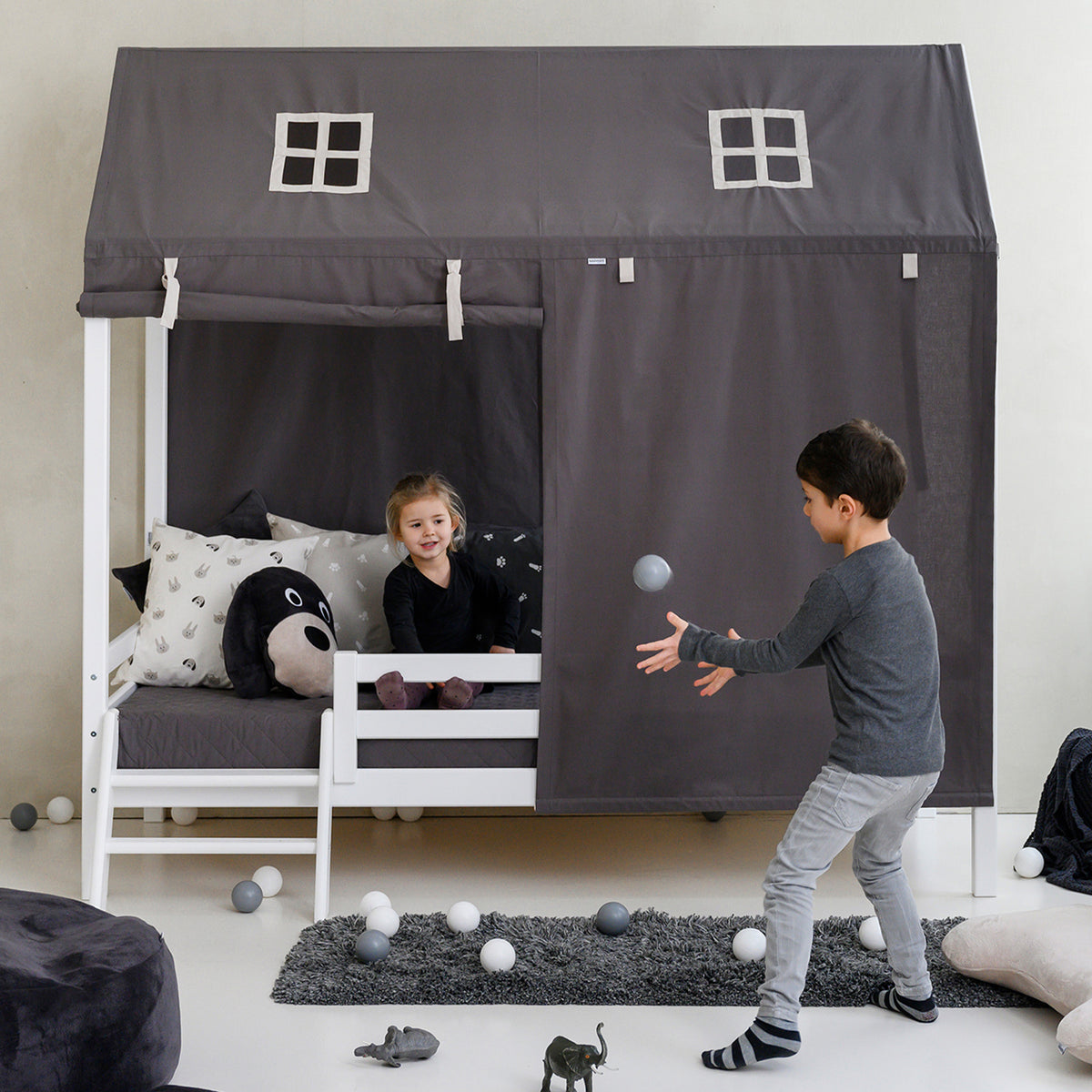 Hoppekids, ECO Dream, Hussäng 90x200 cm (Cabriolet), Vit