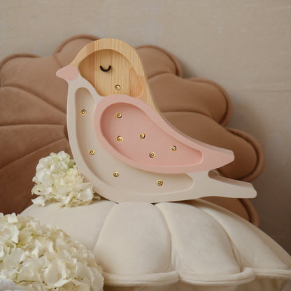 Little Lights, Yövalo MINI Bird, Strawberry Cream