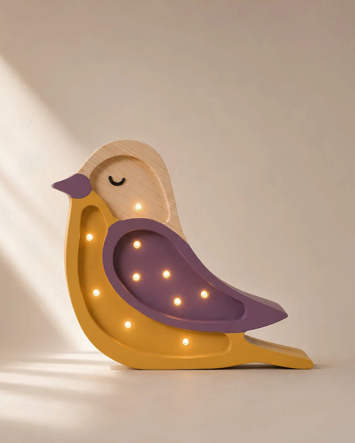 Little Lights, Night light MINI Bird Maroon