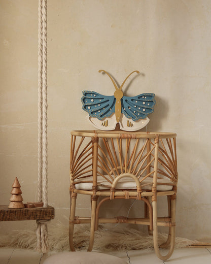 Little Lights Night Light, Butterfly Daisy Blue