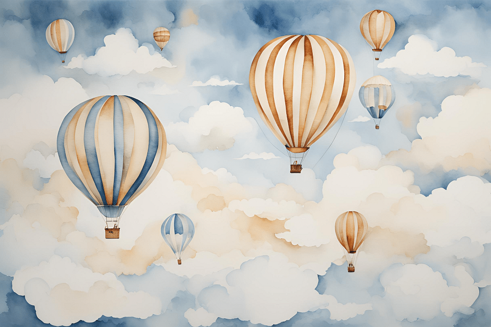 Photo wallpaper, Balloons
