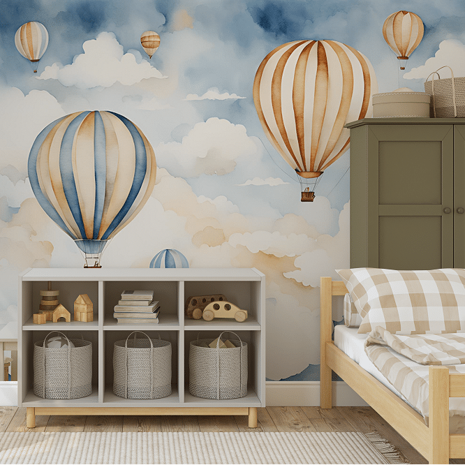 Photo wallpaper, Balloons